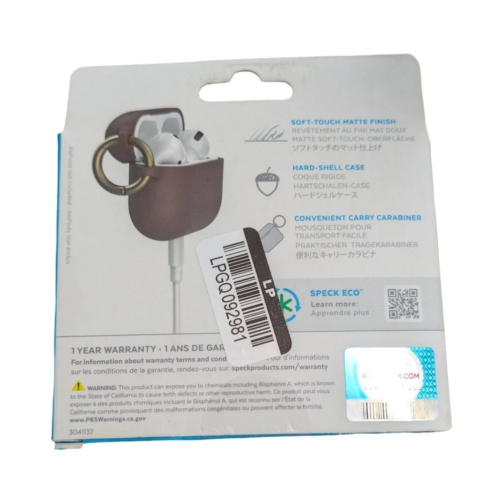 C5-O Speck Presidio Case‎ For Airpods Pro (Gen 1 & 2) Slated Caramel